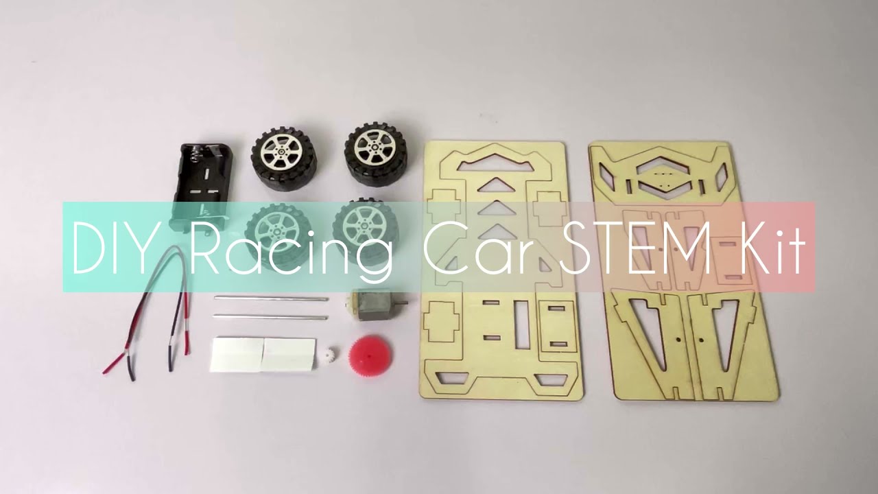 DIY Racing Car STEM Kit with Battery | Tutorial for Beginners