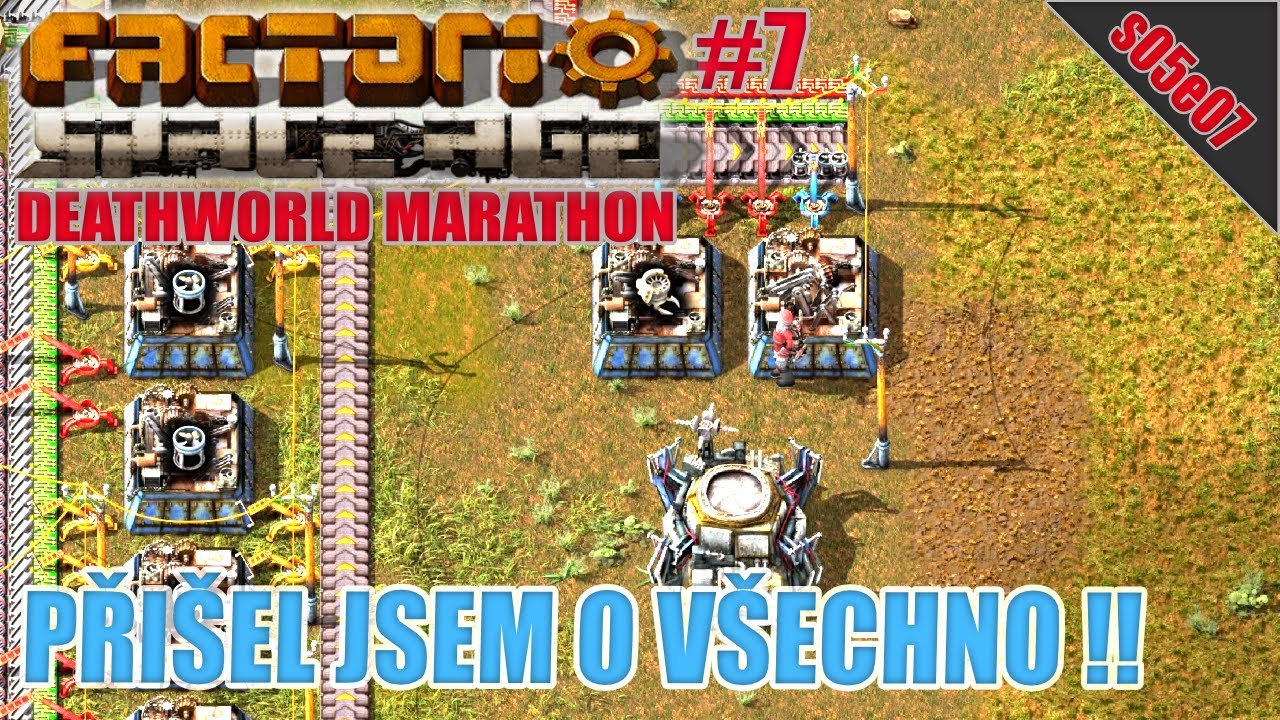 ROBOPORTY a nov&aacute; pravidla v realitě... | S05E07 | Factorio: Space Age - Maraton světa smrti