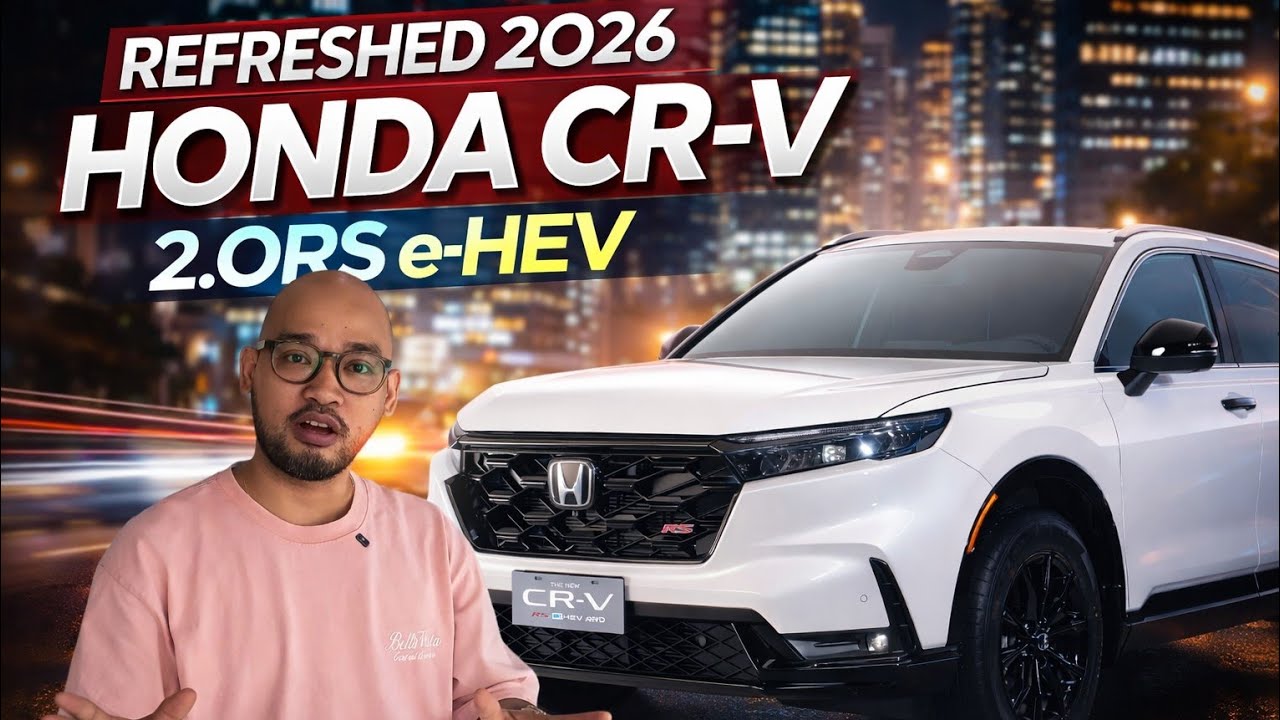 New Look 2026 Honda CR-V 2.0RS eHEV AWD #hondacrv2026 #Platinumwhitepearl #hondacarsph #cars #review