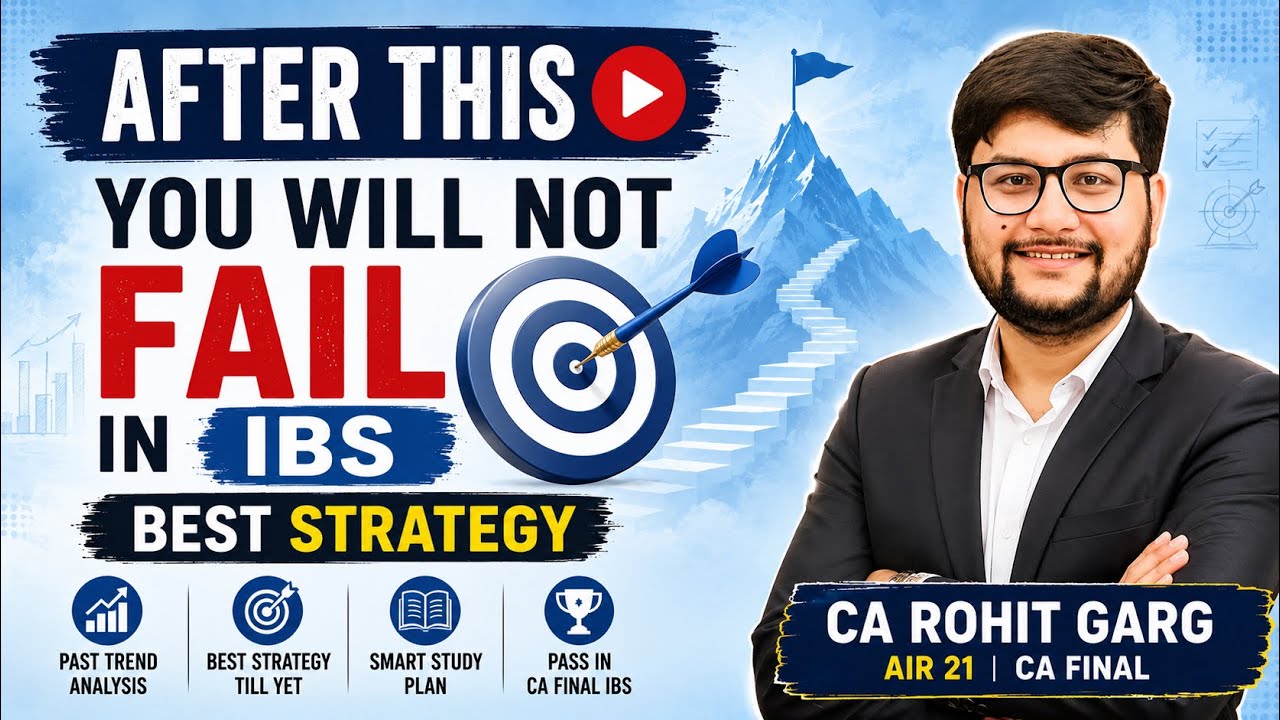 CA Final IBS Strategy Nov 26 | How to Pass Group 2 Easily
