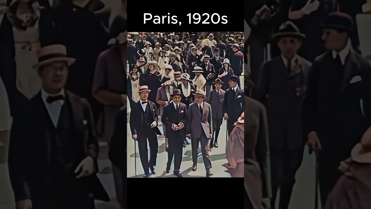 The Beautiful City Paris In The 1920s ❤️ #history #oldfootage #historical #paris
