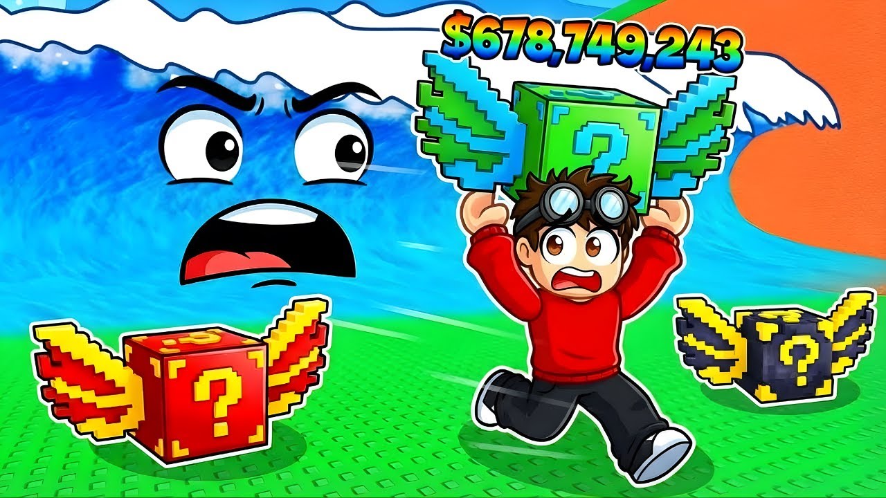 $0 to $1 TRILLION Only Saving LUCKY BLOCKS (Roblox)