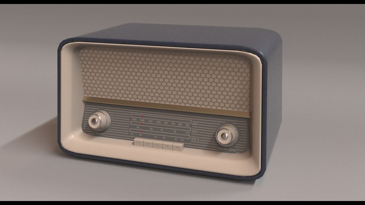 blender 2.8 tutorial modeling in old radio 01