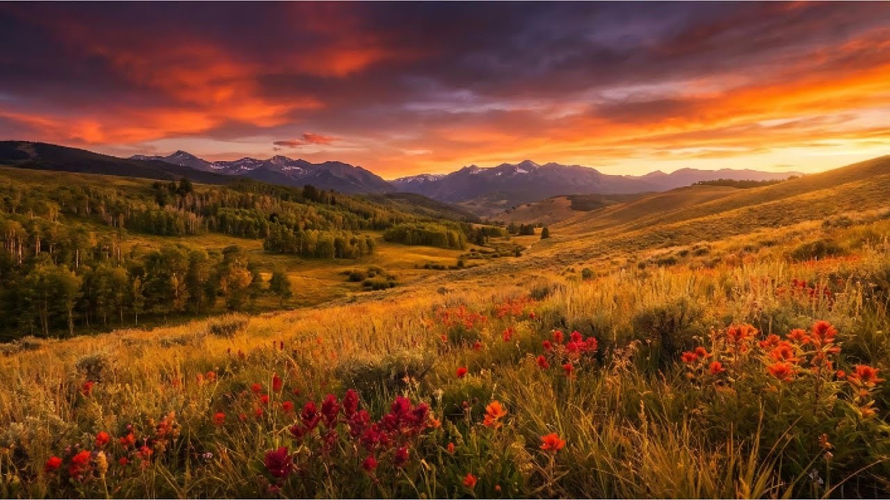 Vibrant Autumn Nature | Peaceful Fall Scenery for Relaxation