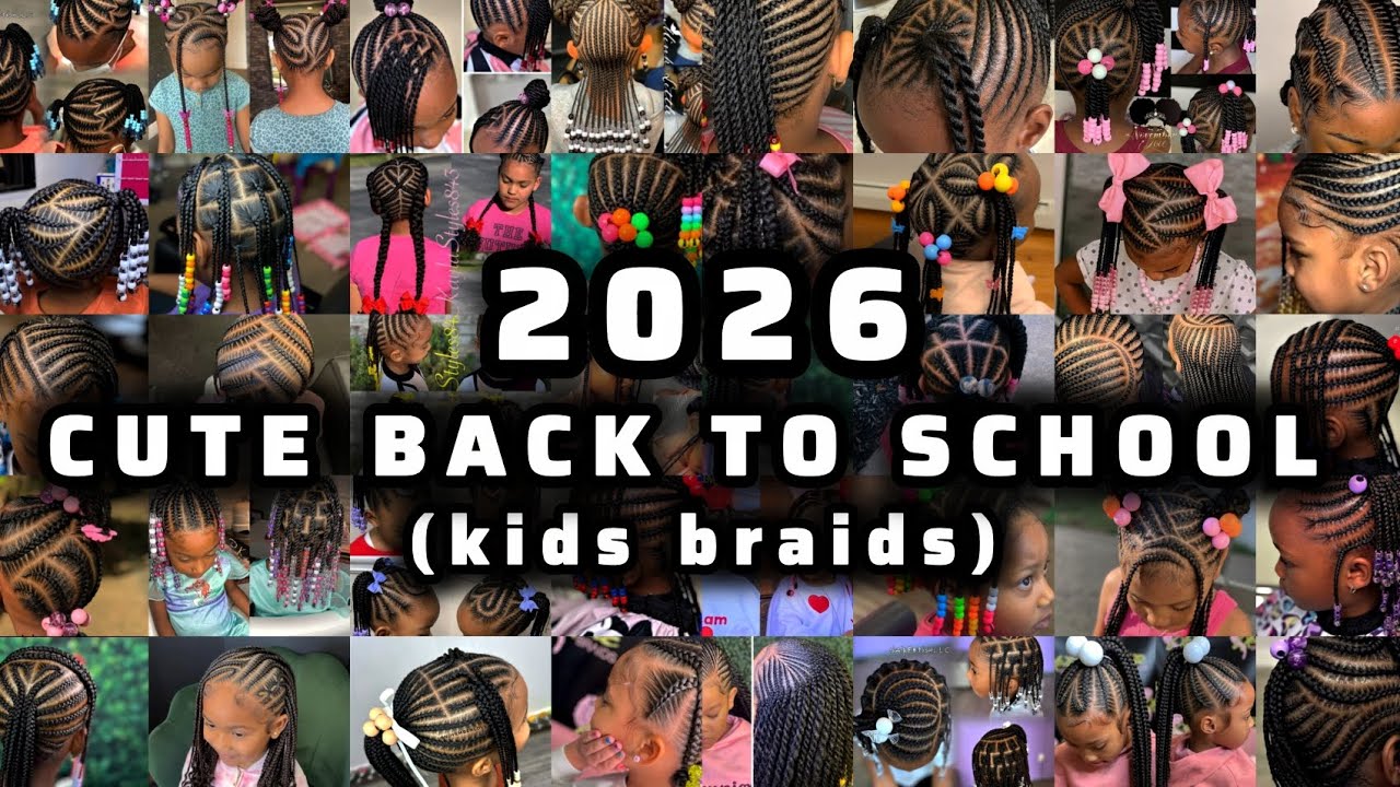 🔥2026 BACK TO SCHOOL Cute and Easy Hairstyles For School / Braids For Kids #cocomelon #braids #kids