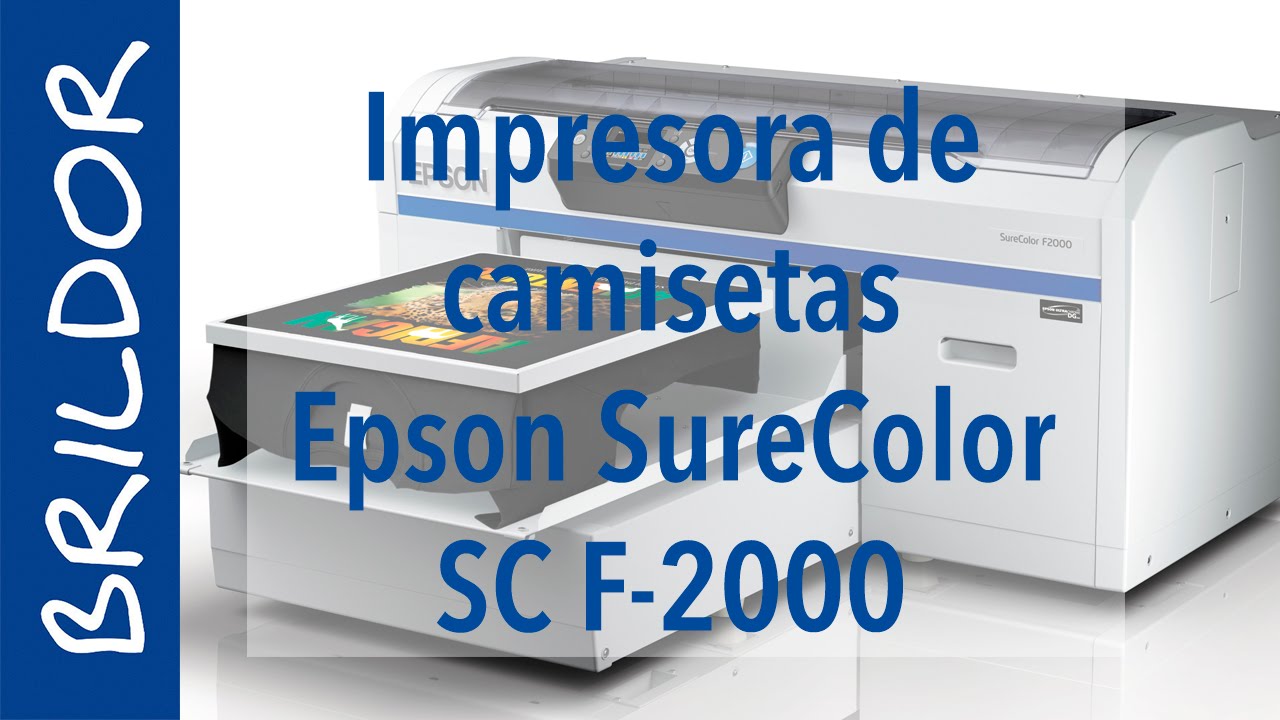 Imprimir camisetas con la Epson SC F-2000