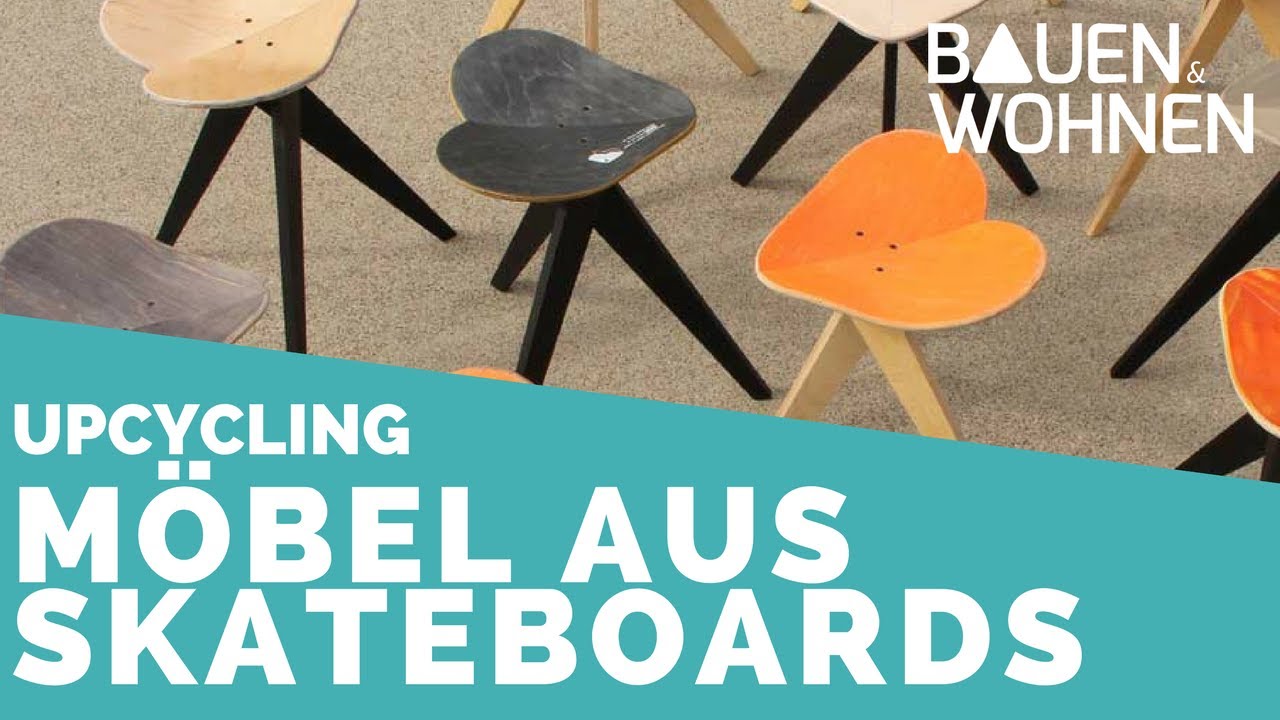 Möbel aus Skateboards: Wie Sessel, Hocker und mehr entstehen