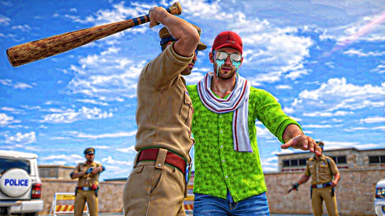 🚓😱Police 🚓 Na Pakad leya Jack Koo 😱(Indian Theft Aura Simulator) #new #kids #cartoon #video 