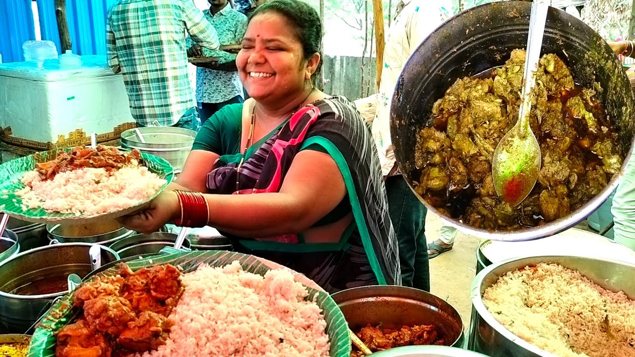 Hyderabad famous hard working lady Completed 13 years of food sales || veg & nonveg thali