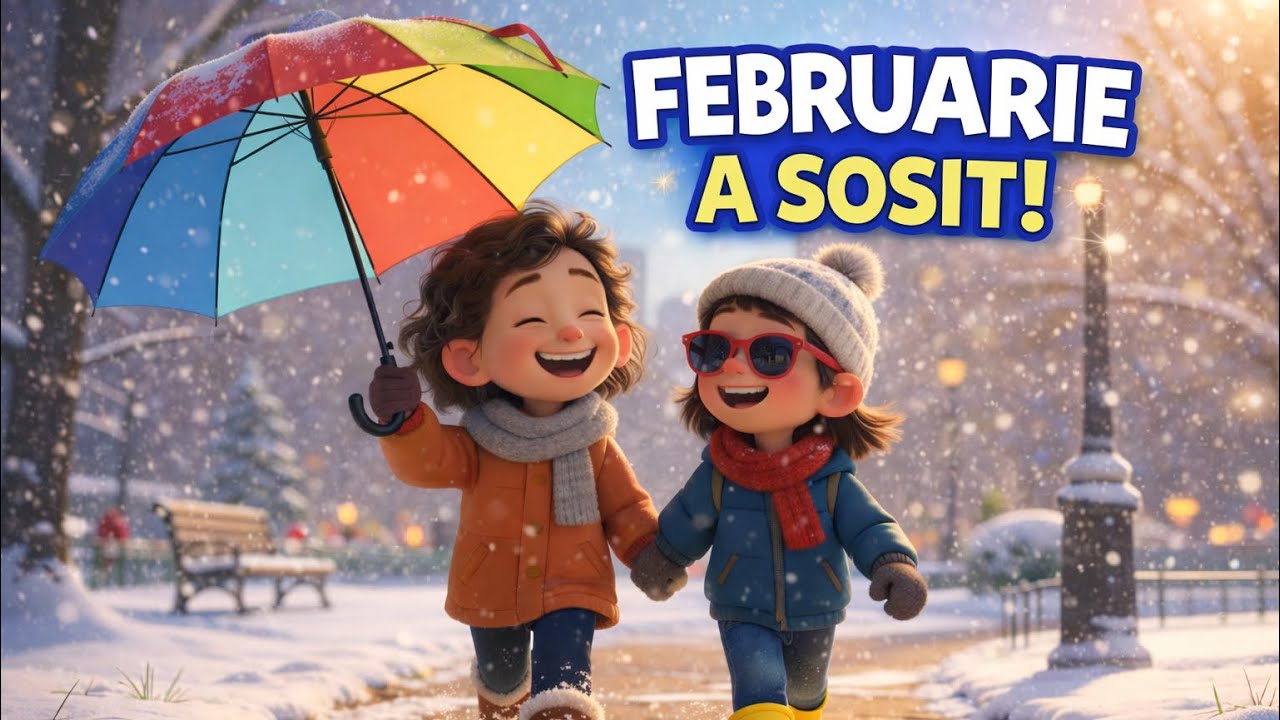 Februarie a Sosit! | Cântec Vesel pentru Copii | Învățăm Lunile Anului