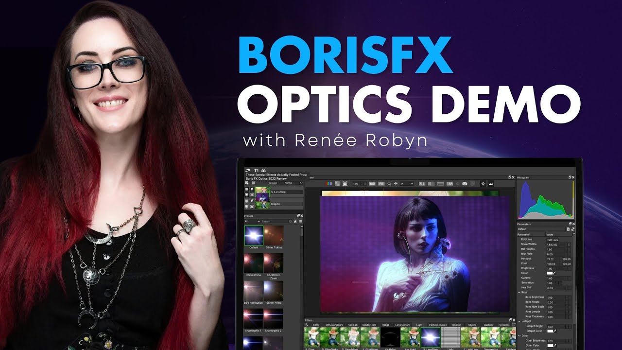 Renee Robyn Demos Boris FX Optics at the TWiP Mixer