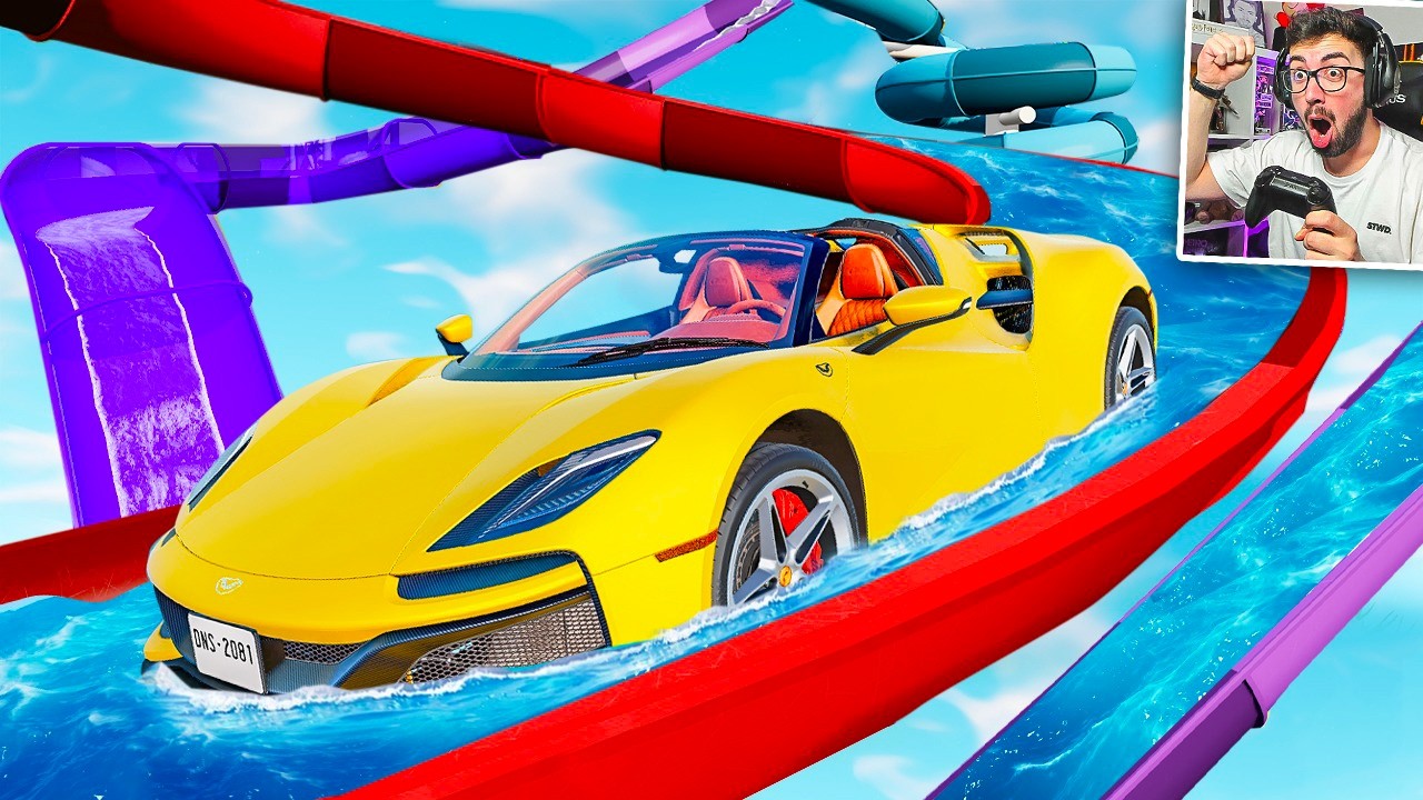 ACCIDENTES DE COCHES EN TOBOGANES GIGANTES 💥 | BeamNG Drive