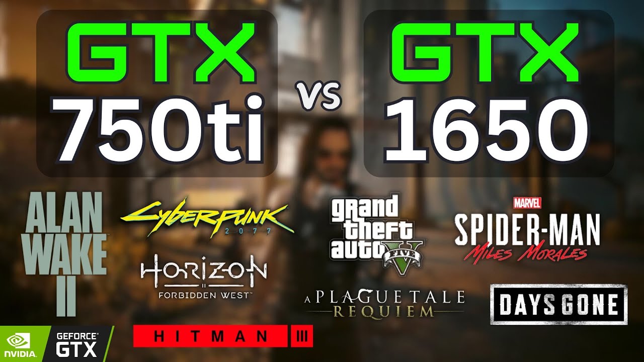 GTX 750ti vs GTX 1650 Tested in 14 Games (2024) | 1080p
