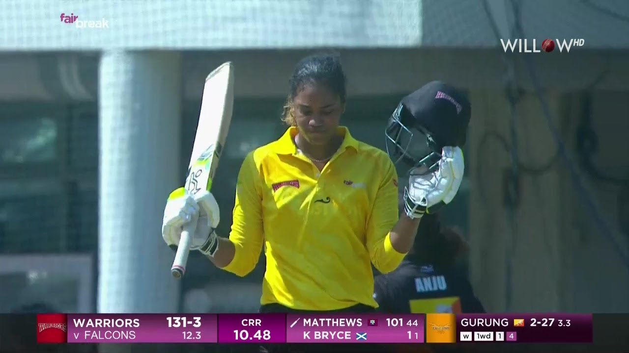 Hayley Matthews 123 runs vs Falcons | Final - WAR vs FAL