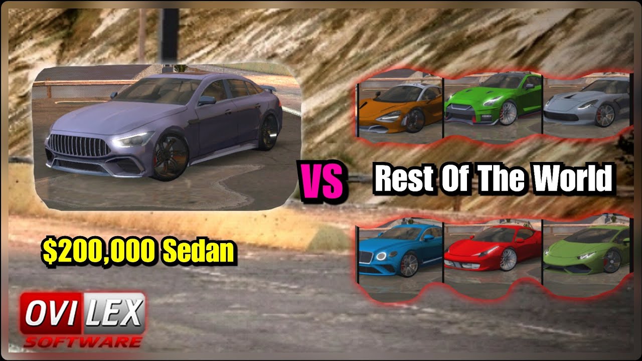 Real Driving Sim: MERCEDES VS THE WORLD - Sedan VS Sports & SuperCars [HOW FAST IS A 200,000 SEDAN?]