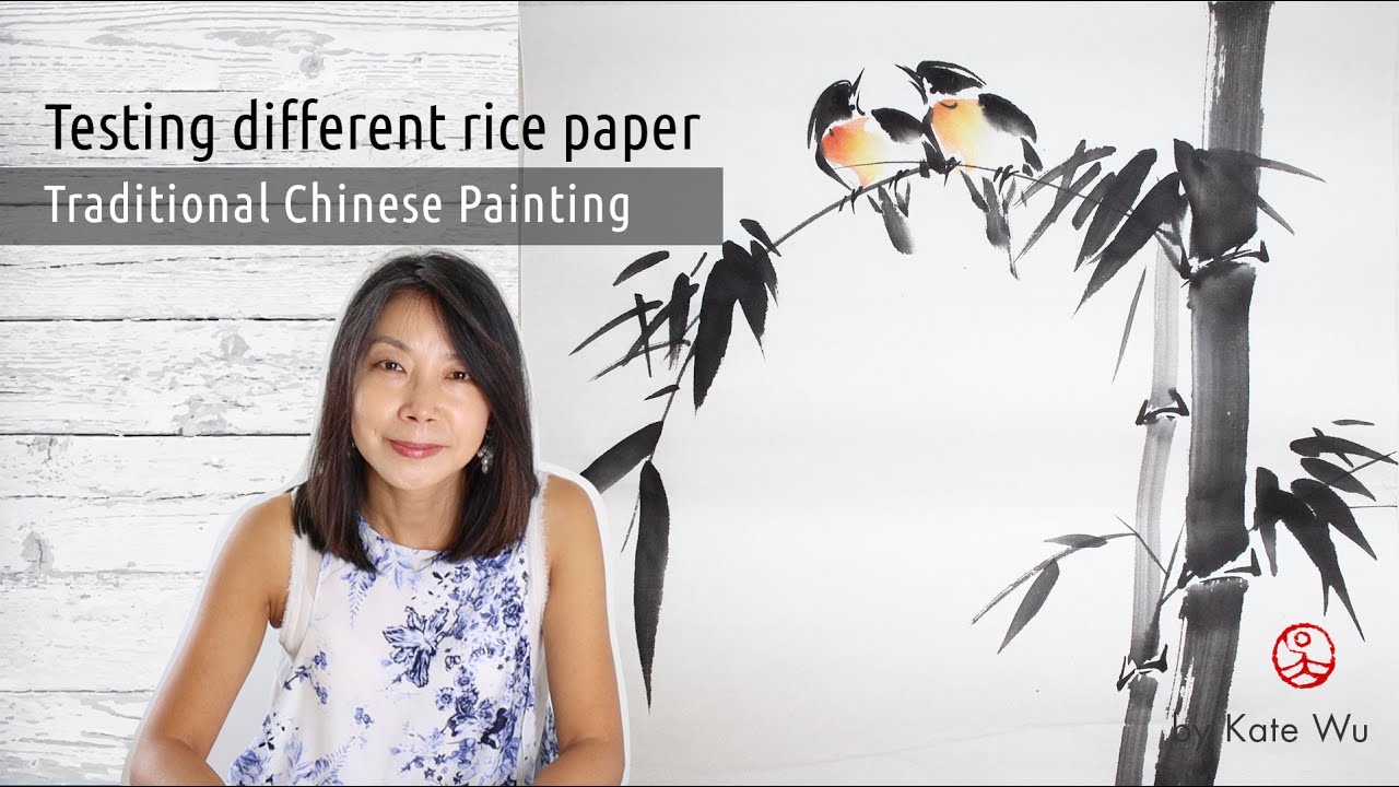 Testing different rice paper for Chinese painting