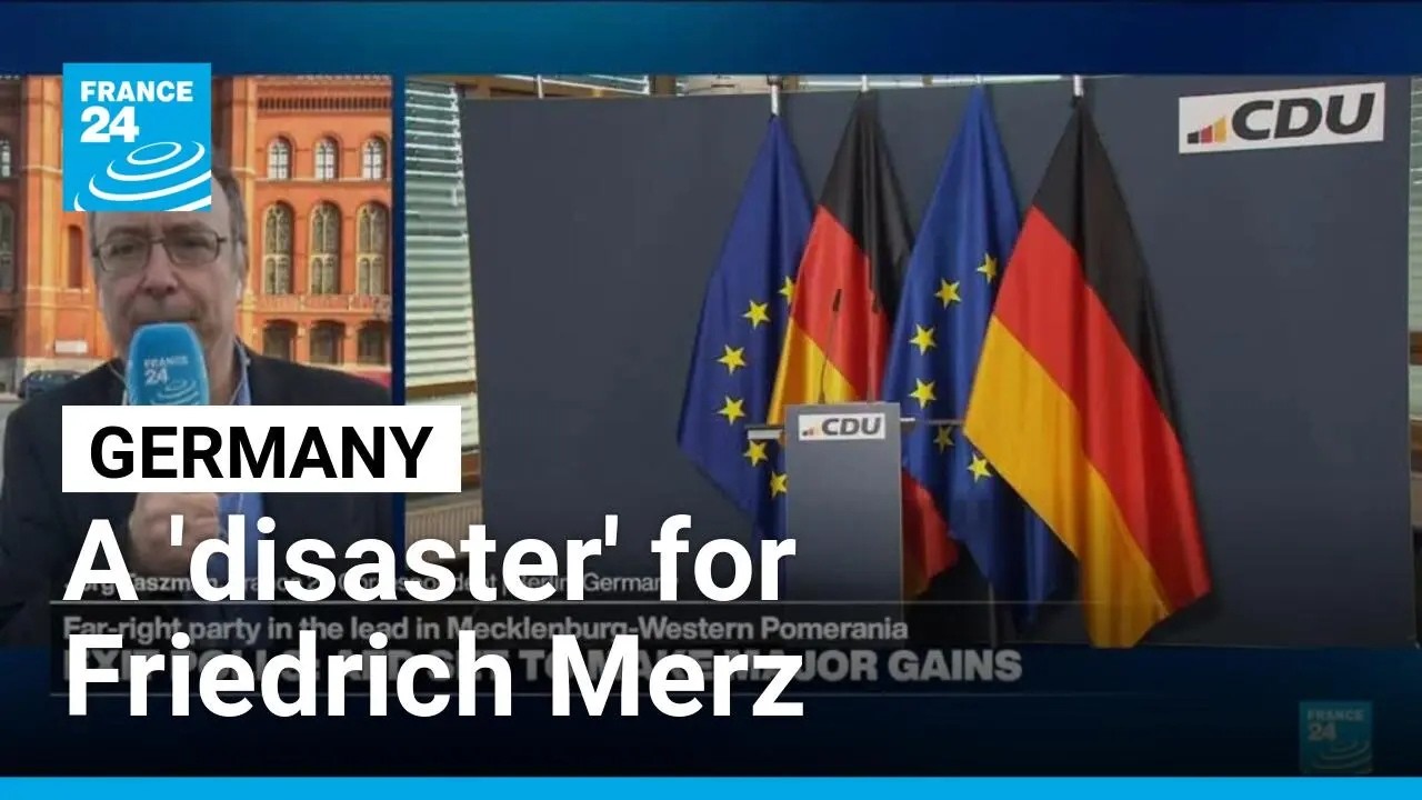 Exit polls show 'disaster' for Merz' CDU party in two state elections &bull; FRANCE 24 English