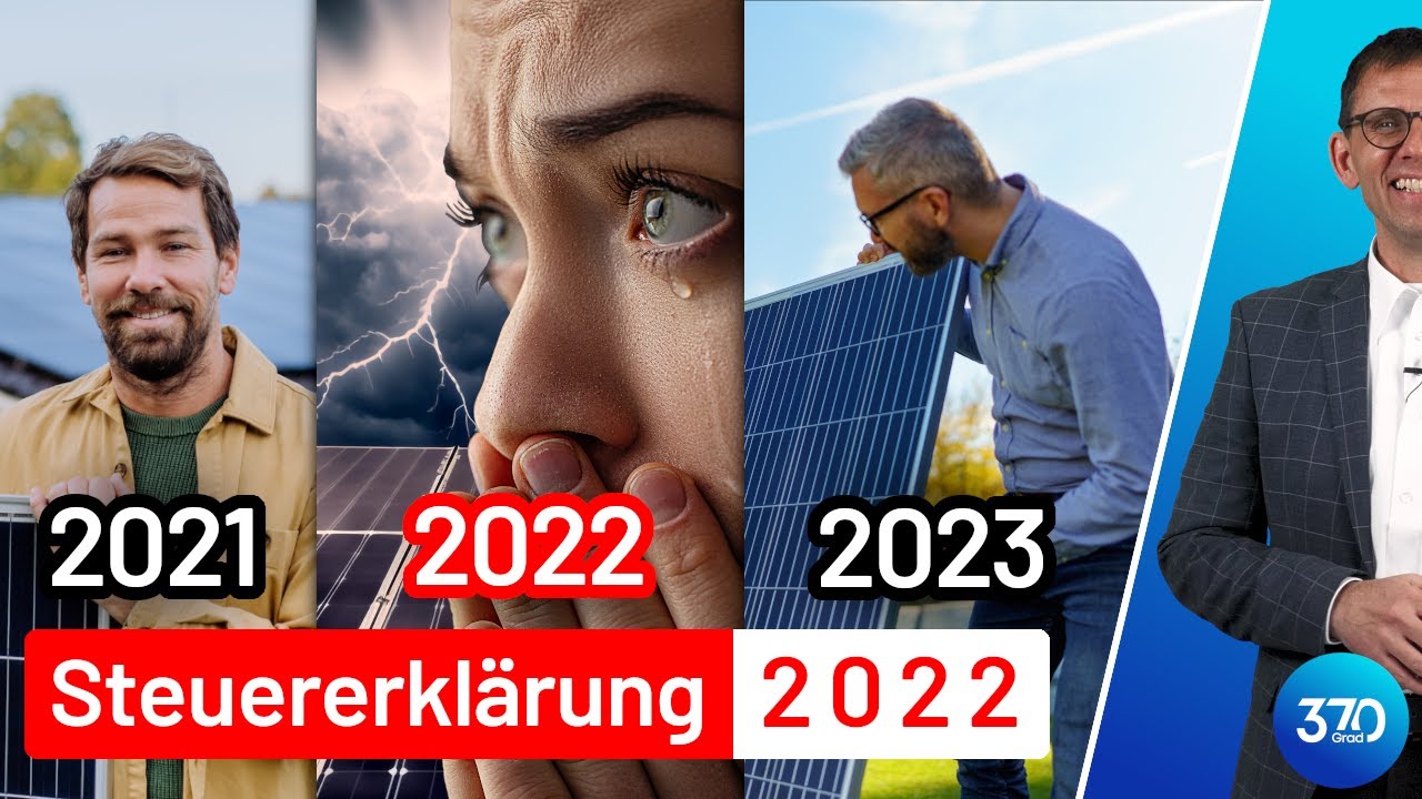 Photovoltaik, Steuererklärung 2022 für PV-Betreiber 2018-2021, 2022, 2023, Einkommen- / Umsatzsteuer