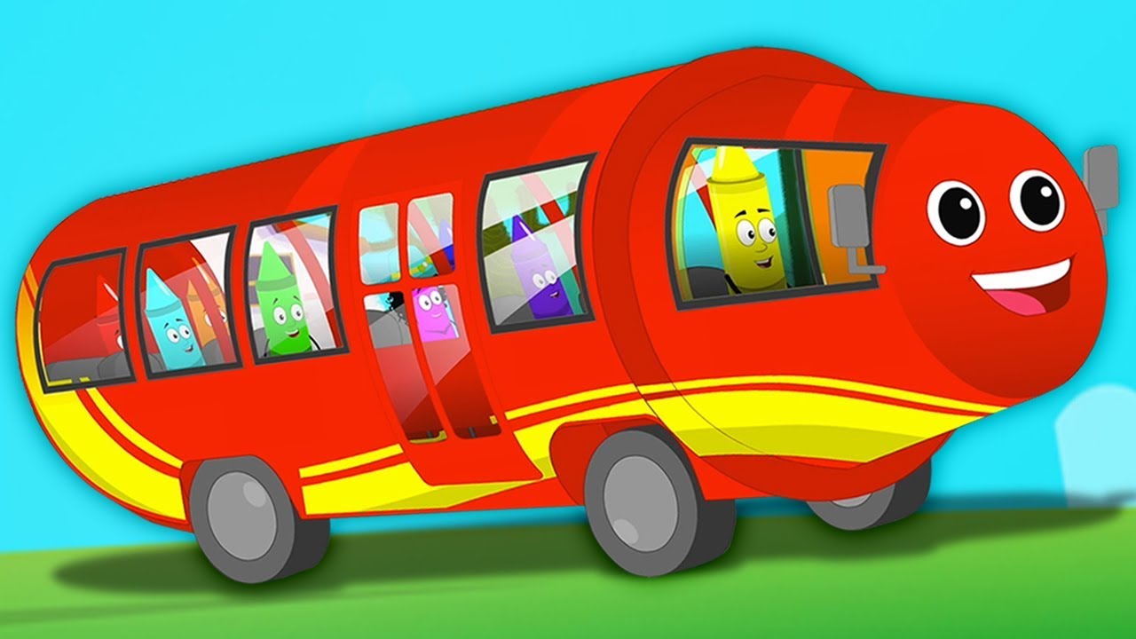 Räder auf dem Bus | Reime auf Deutsch | Red Bus | Wheels On the Bus
