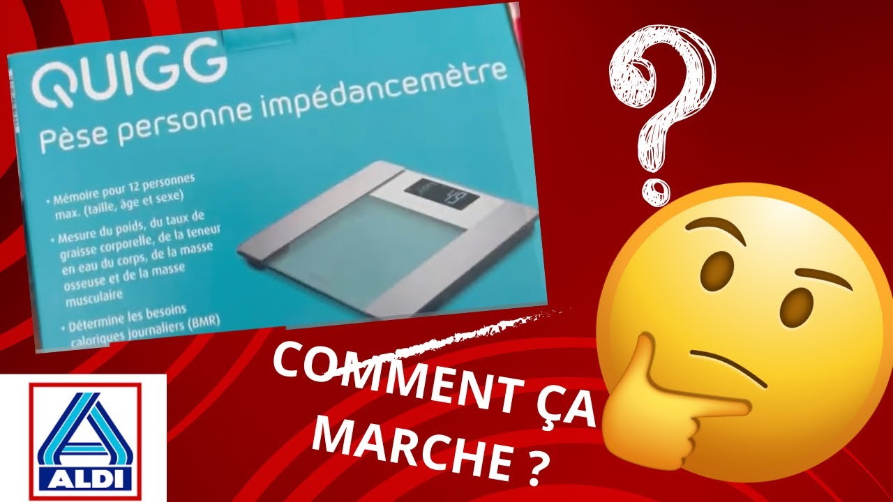 Pesse personne impédancemètre  acheter chez ALDI- Mode d’emploi