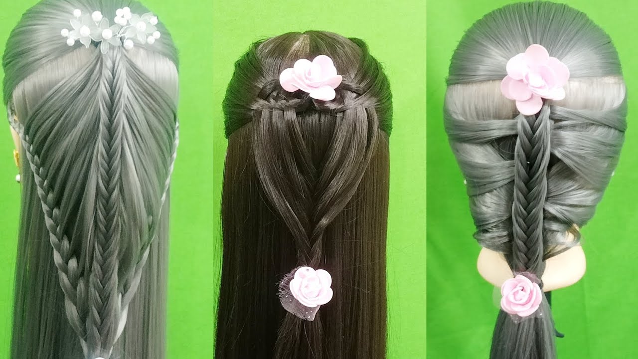 Lahnga Look Hairstyle For Wedding Party |Beautiful Lahnga Hairstyle |Lahnga Hairstyle For Wedding.