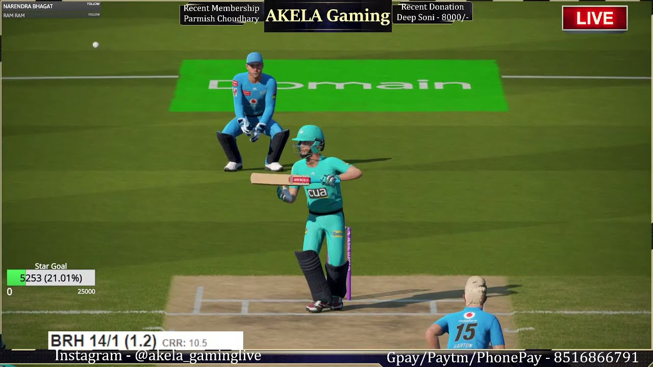 🛑ADELAIDE STRIKERS vs BRISBANE HEAT🛑ADS vs BRH🛑CRICKET19 GAMEPLAY🛑LIVE STREAMING🏆🏏