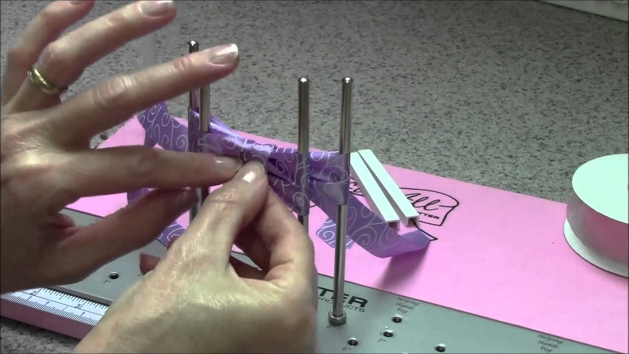 Zutter Bow-it-All Tutorial * Bows with Printed Ribbon from Really Reasonable Ribbon