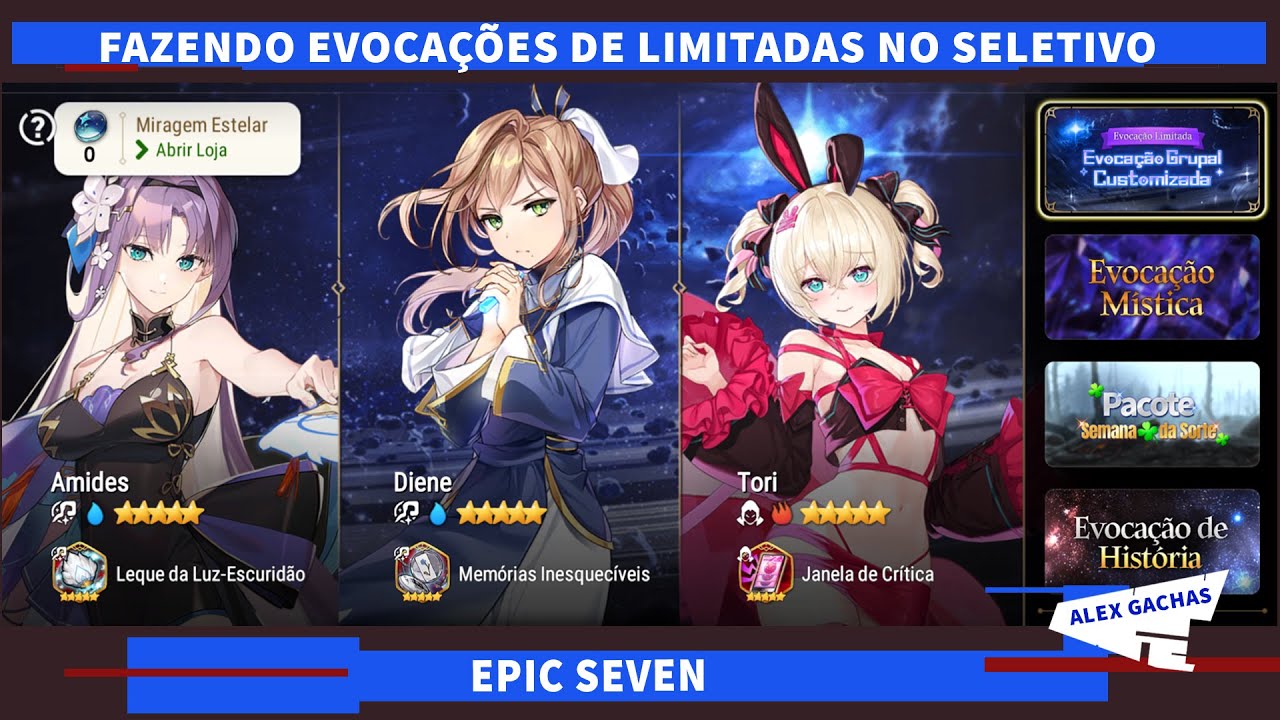 FAZENDO SUMMONS DAS LIMITADAS - EVOCAÇÃO SELETIVA - EPIC SEVEN