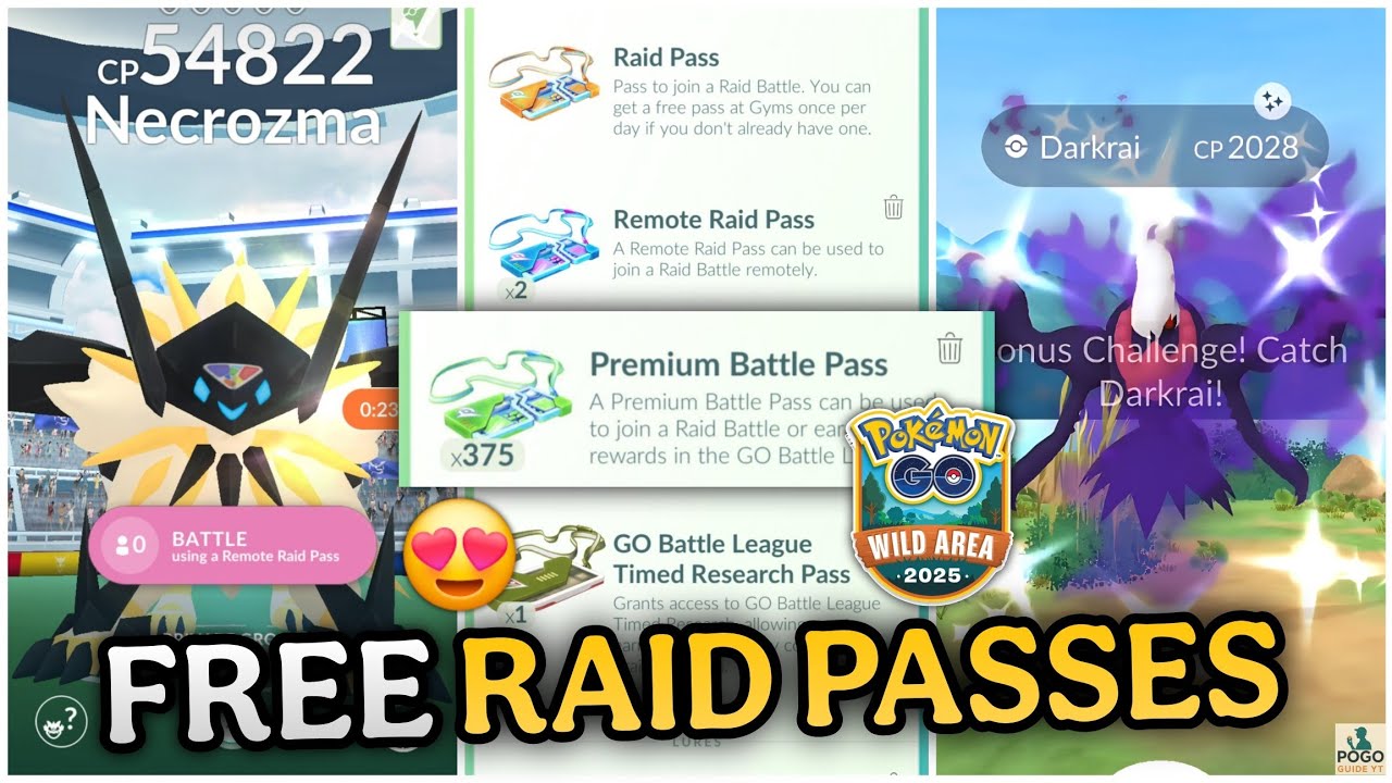 How To Get FREE Raid Passes During in Pok&eacute;mon Go During The Into The Wild & Go Wild Area Event 