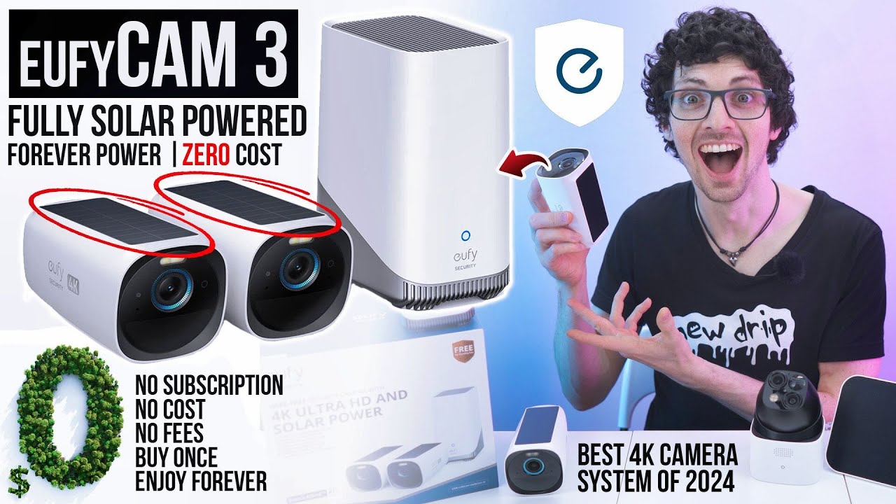 Fully AI & Solar Powered - Go Green! - eufyCam S330 (eufyCam 3) Review & Test (Best 4K Security)