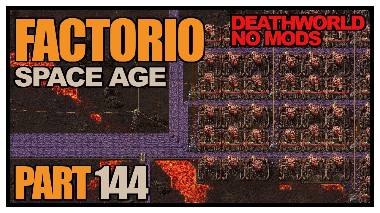 Factorio Space Age - Episode 144 - Legendary Tungsten Shortage! (Deathworld, no mods)