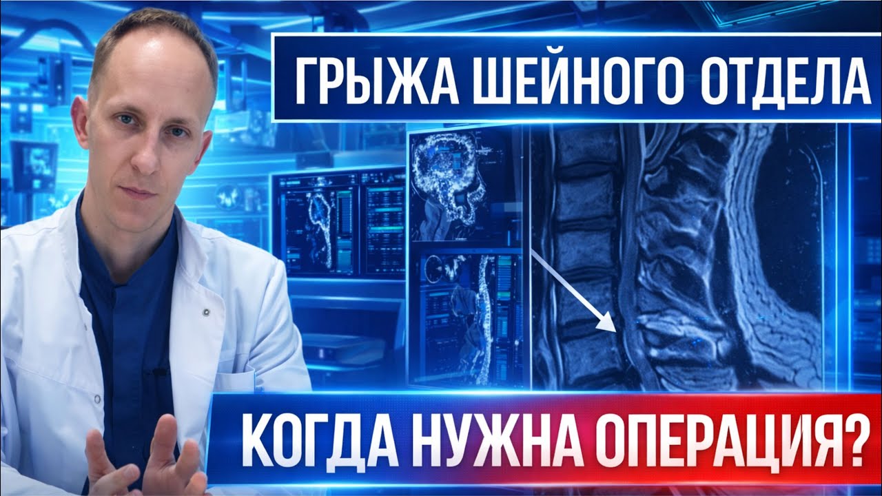 Грыжа шейного отдела, сдавление спинного мозга и шейная миелопатия