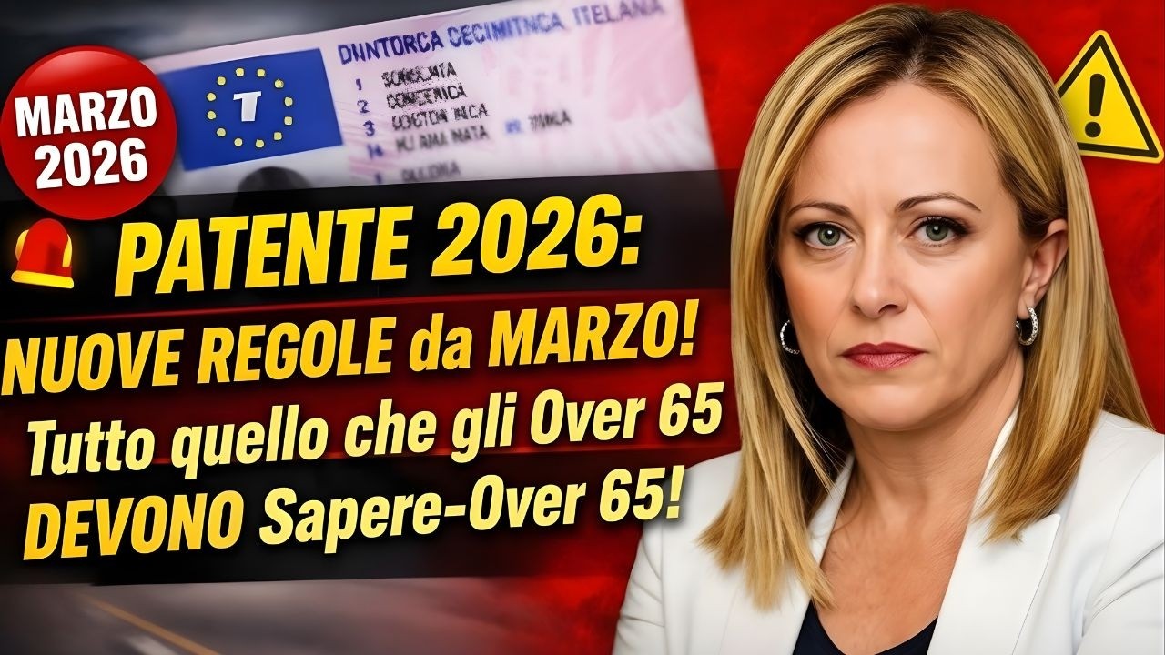 PATENTE 2026: NUOVE REGOLE da MARZO! Tutto quello che gli Over 65 DEVONO Sapere!-Over 65!