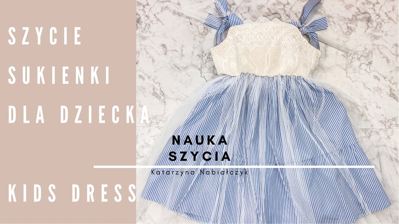 Jak uszyć sukienkę dla dziecka I Szycie krok po kroku I Tutorial I DIY