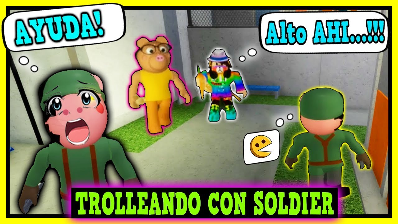 😅 TROLLEANDO con la SKIN de SOLDADO 🐷 MOMENTOS DIVERTIDOS SOLDIER en PIGGY 😁 | DEKUZAM 😝
