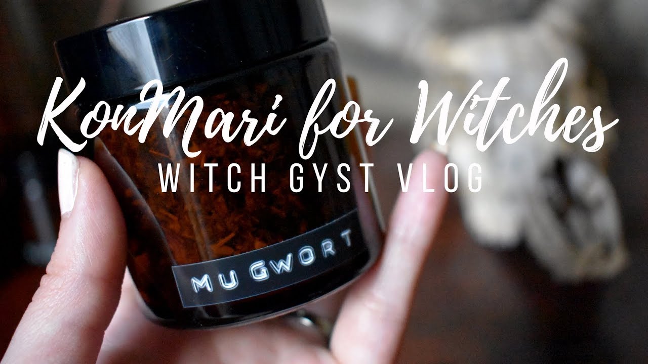 WITCH GYST VLOG | KonMari for Witches | clean, declutter & organize with me