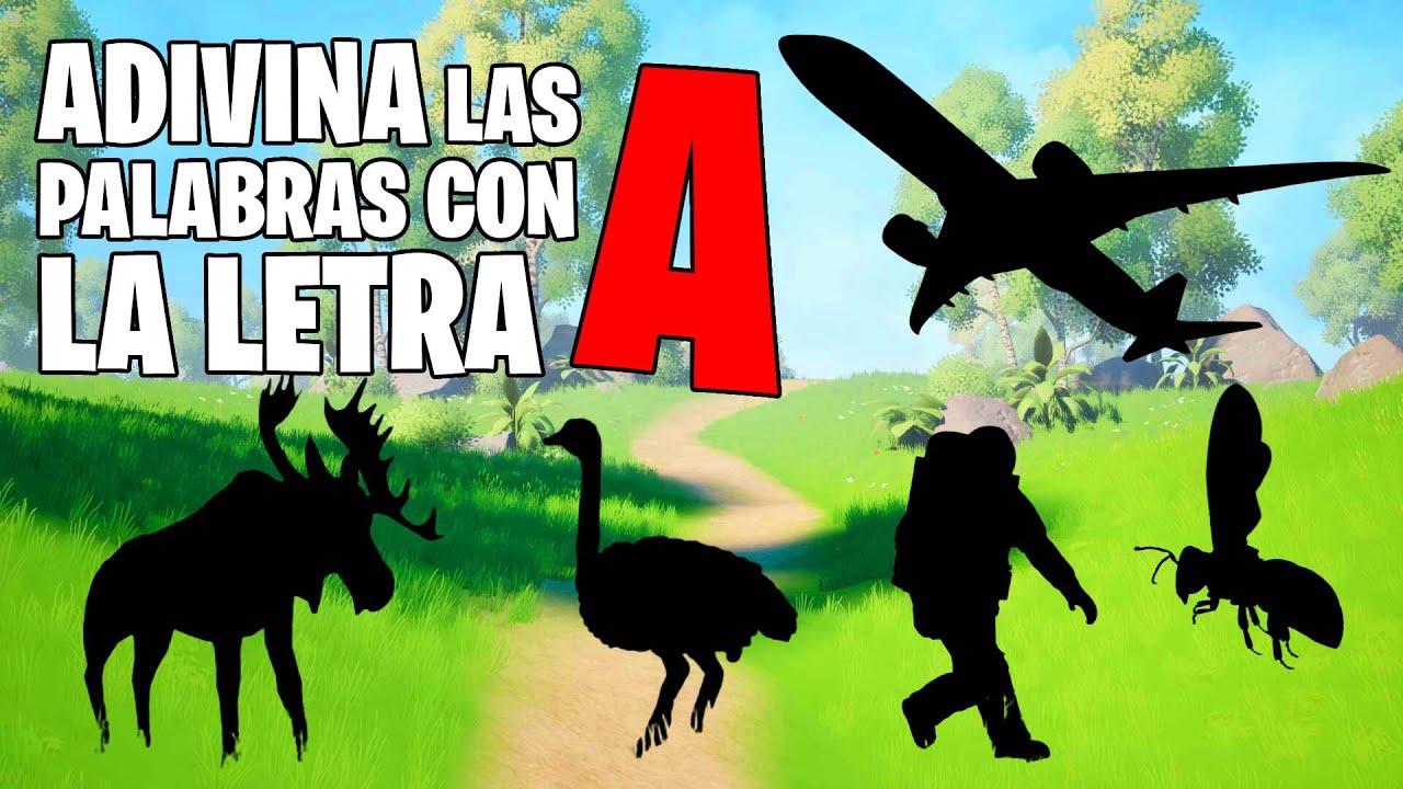 Adivina las palabras con la letra A | Juego de adivinanzas educativo para niños
