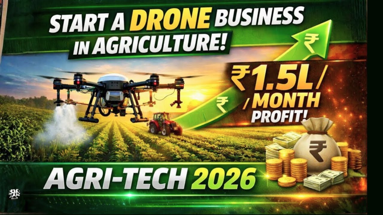 How to Start a Drone Business in Agriculture (₹1.5L/Month Profit) | Agri-Tech 2026 | GreenSavvy