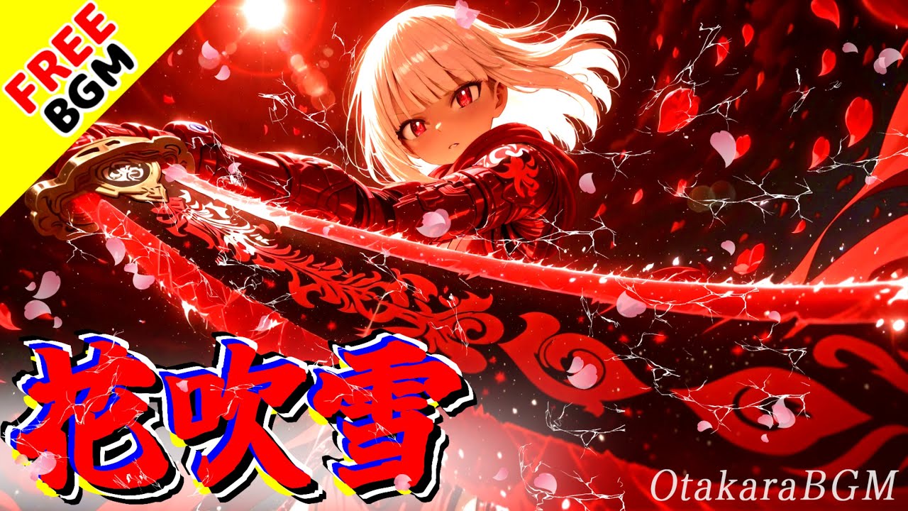 【舞い上がれ】花吹雪｜歌ありフリーBGM｜和風デジタル進化ロック / 衝動×夜桜×覚悟