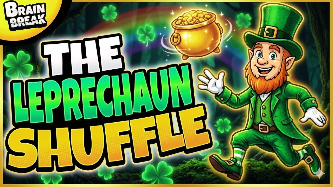 🟢 Leprechaun Shuffle! 🟢 Brain Break 🟢 St Patricks Day Brain Breaks for Kids
