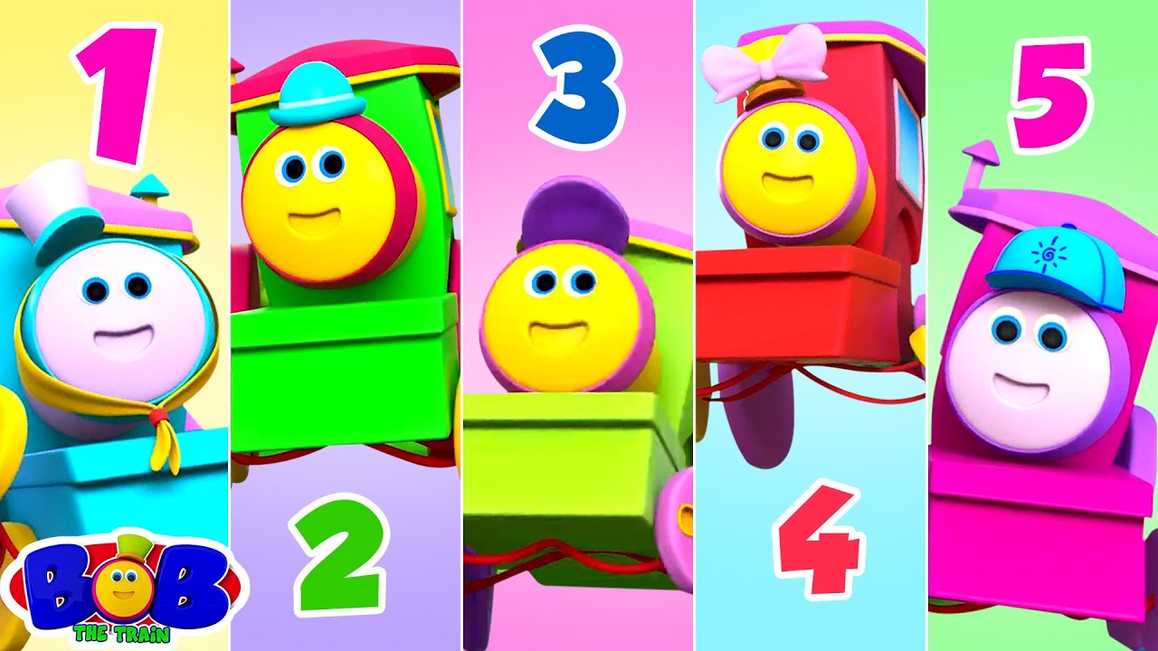 Five Little Trains,Train Song & More Nursery Rhymes for Children