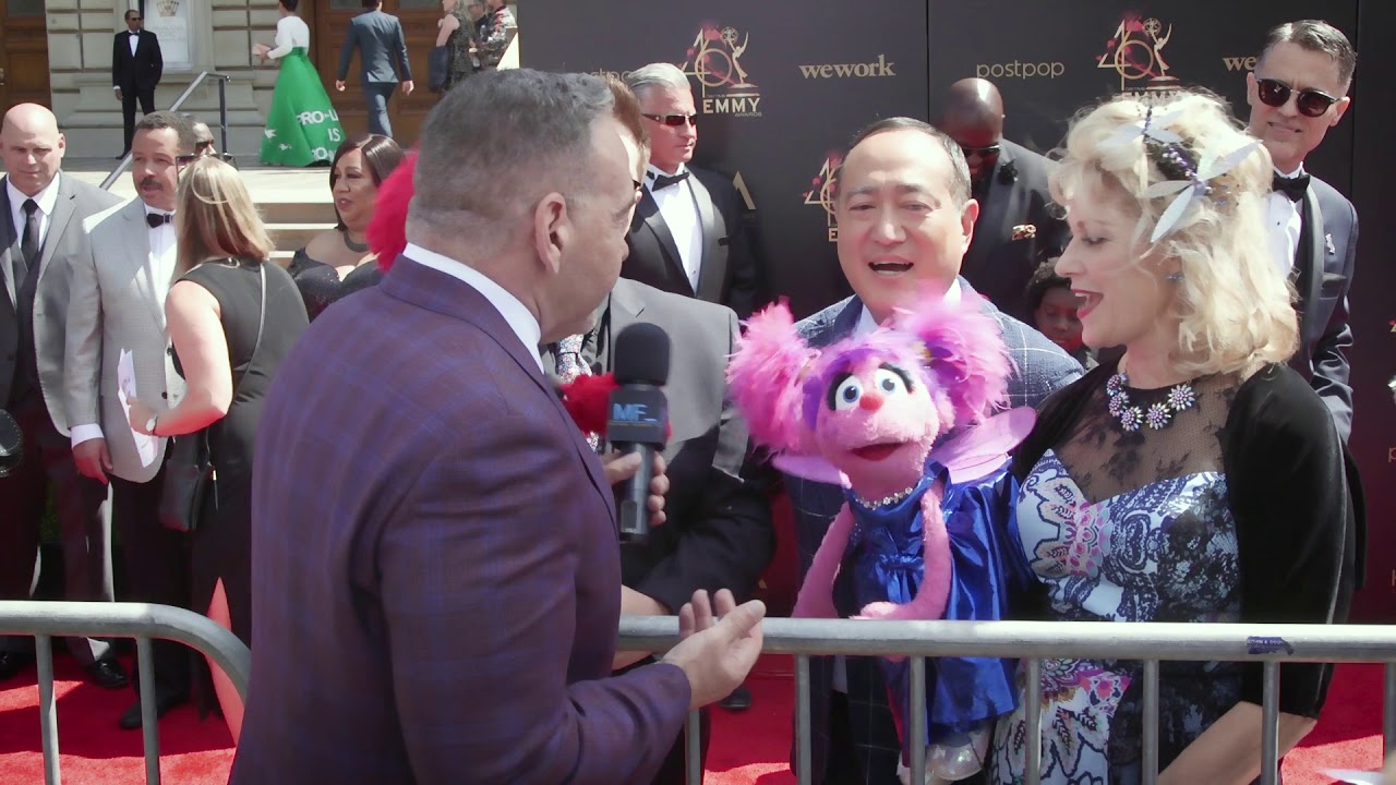 Abby Cadabby and Elmo Interview - Sesame Street - 46th Annual Daytime Emmy Awards Red Carpet