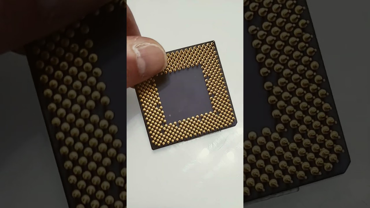 CPU AMD Duron l'antagonista dei Celeron Intel.Se volete vedere il restauro di questa CPU scrivete!