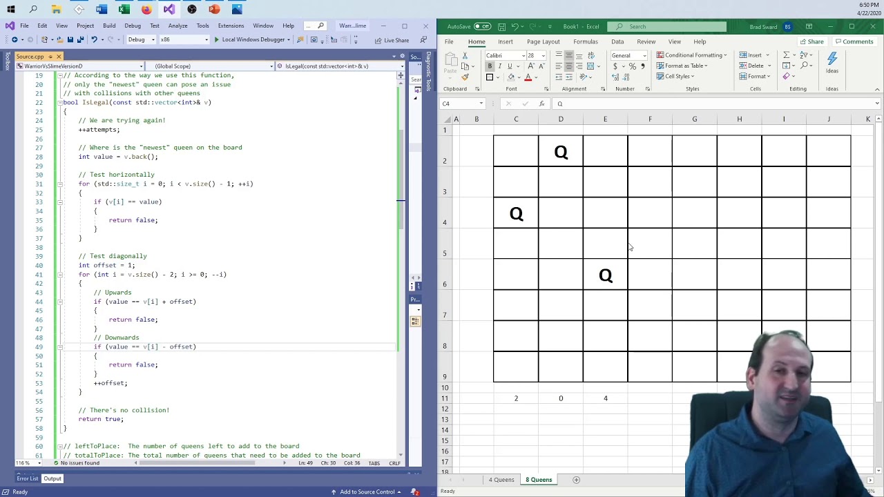The N-Queens Problem Using C++