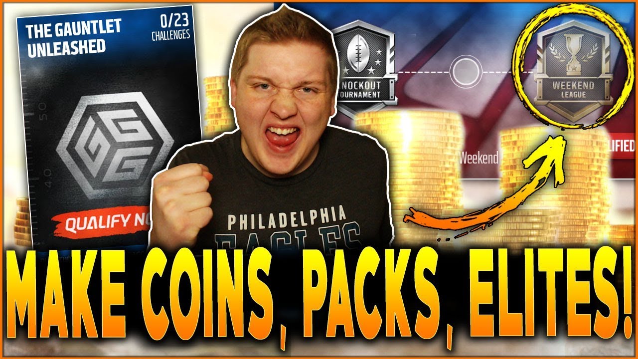MAKE FREE COINS, PACKS, AND ELITES! | NEW WEEKEND LEAGUE AND GAUNTLET UNLEASHED! | MUT 18 REWARDS!