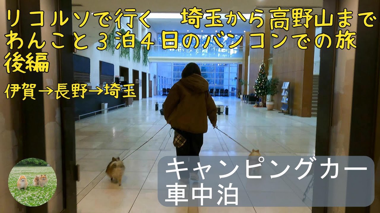 【わんこと旅行】埼玉から高野山までキャンピングカーでわんことお参りの旅（後編）【キャンピングカー】