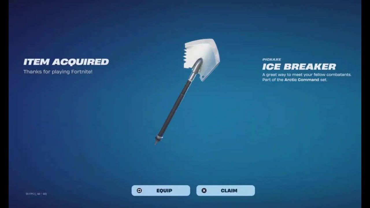 I Bought the ICE BREAKER Pickaxe In Fortnite!
