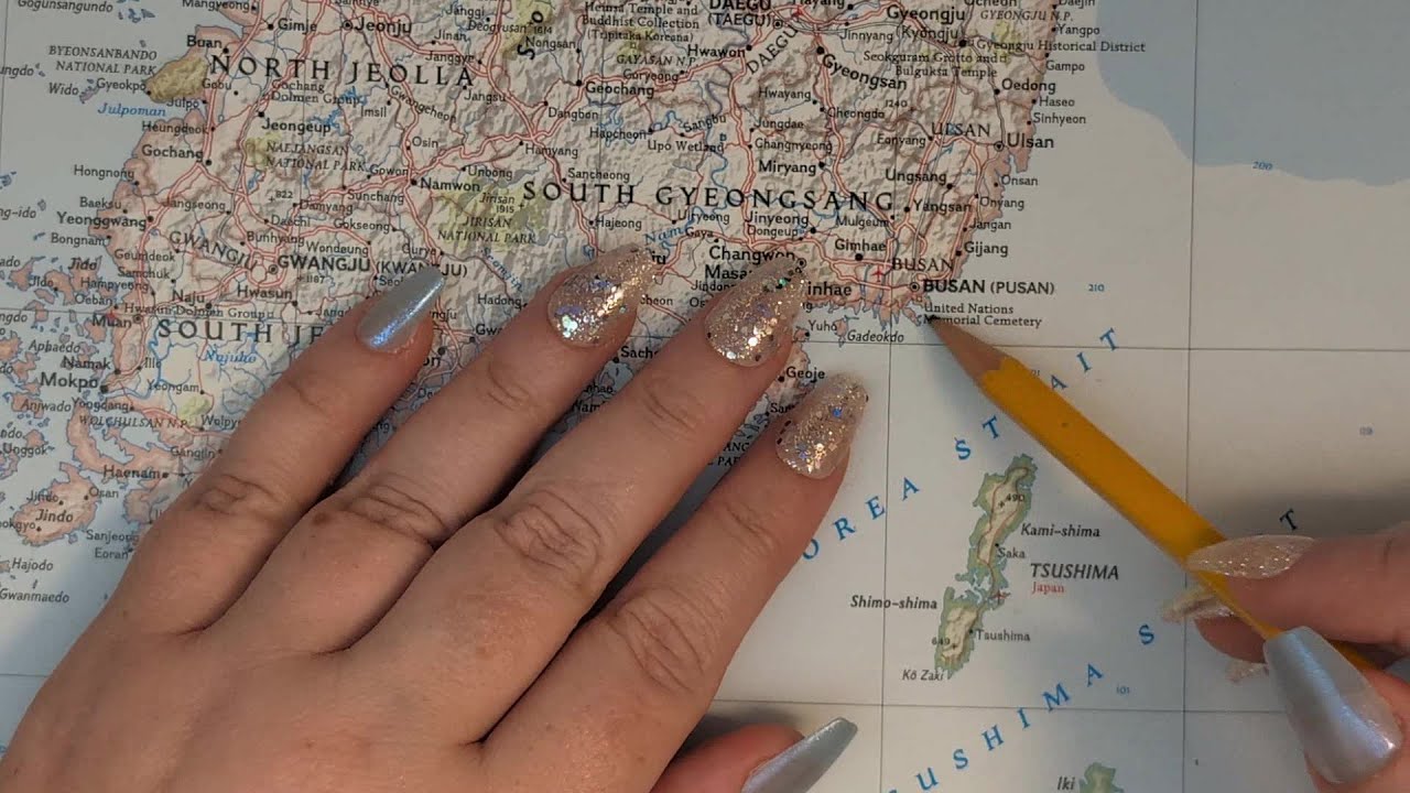 ASMR ~ Busan, South Korea History & Geography ~ Soft Spoken Map Tracing Google Earth