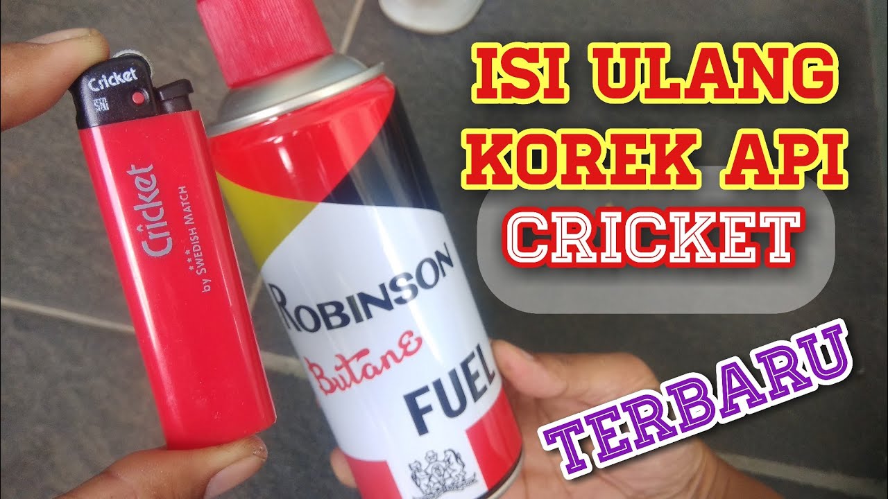 Cara Isi ulang Korek GAS CRICKET TERBARU 2022