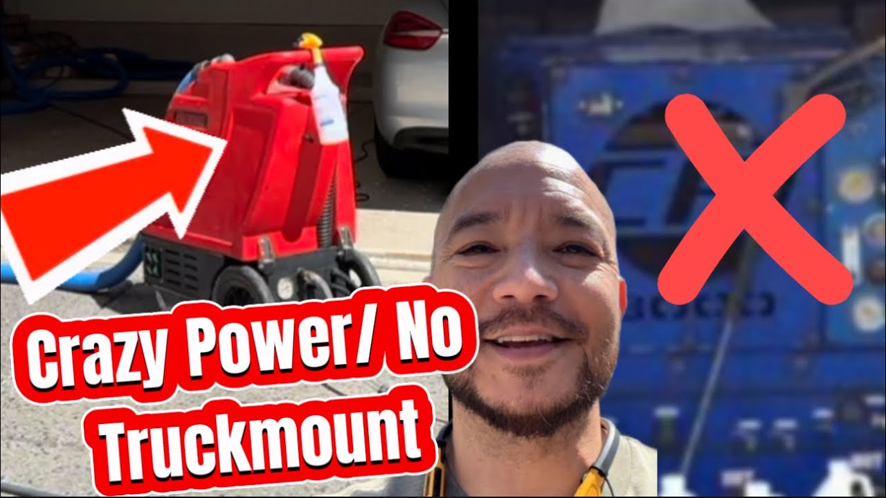 MAX CLEANING POWER using PORTABLE EQUIPMENT: Electric truckmount MOD for Carpet & Tile Cleaners